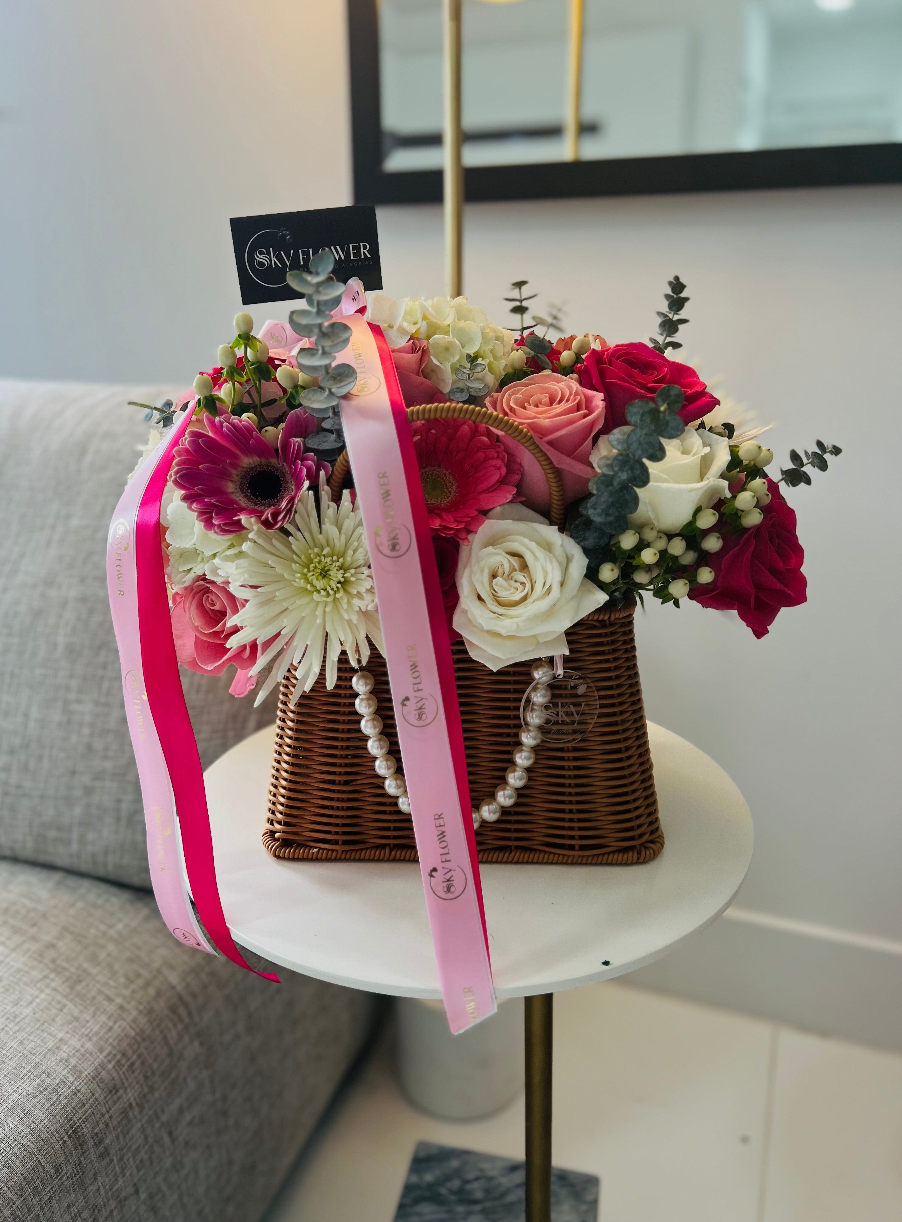 Blush and bloom Basket