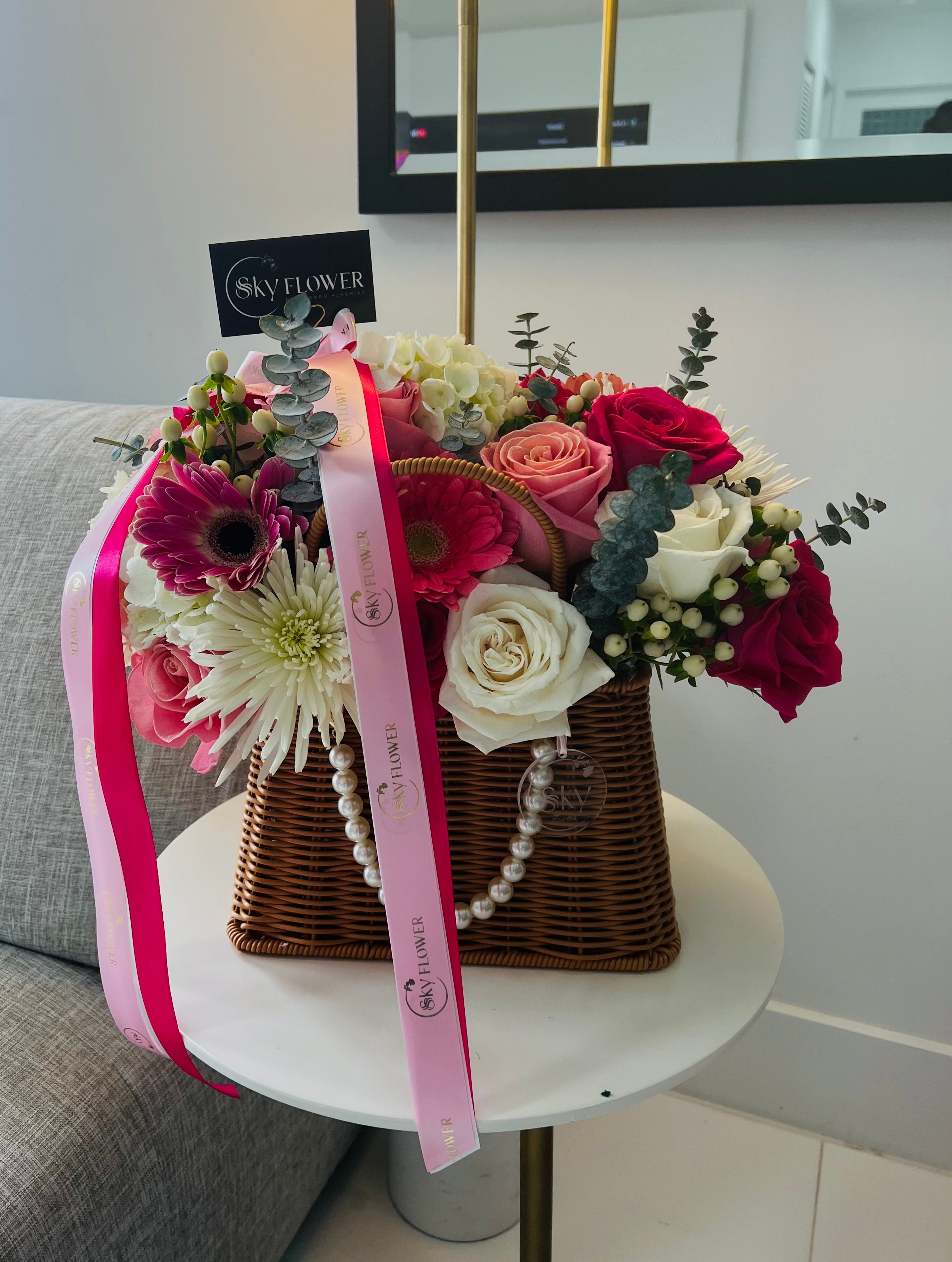 Blush and bloom Basket