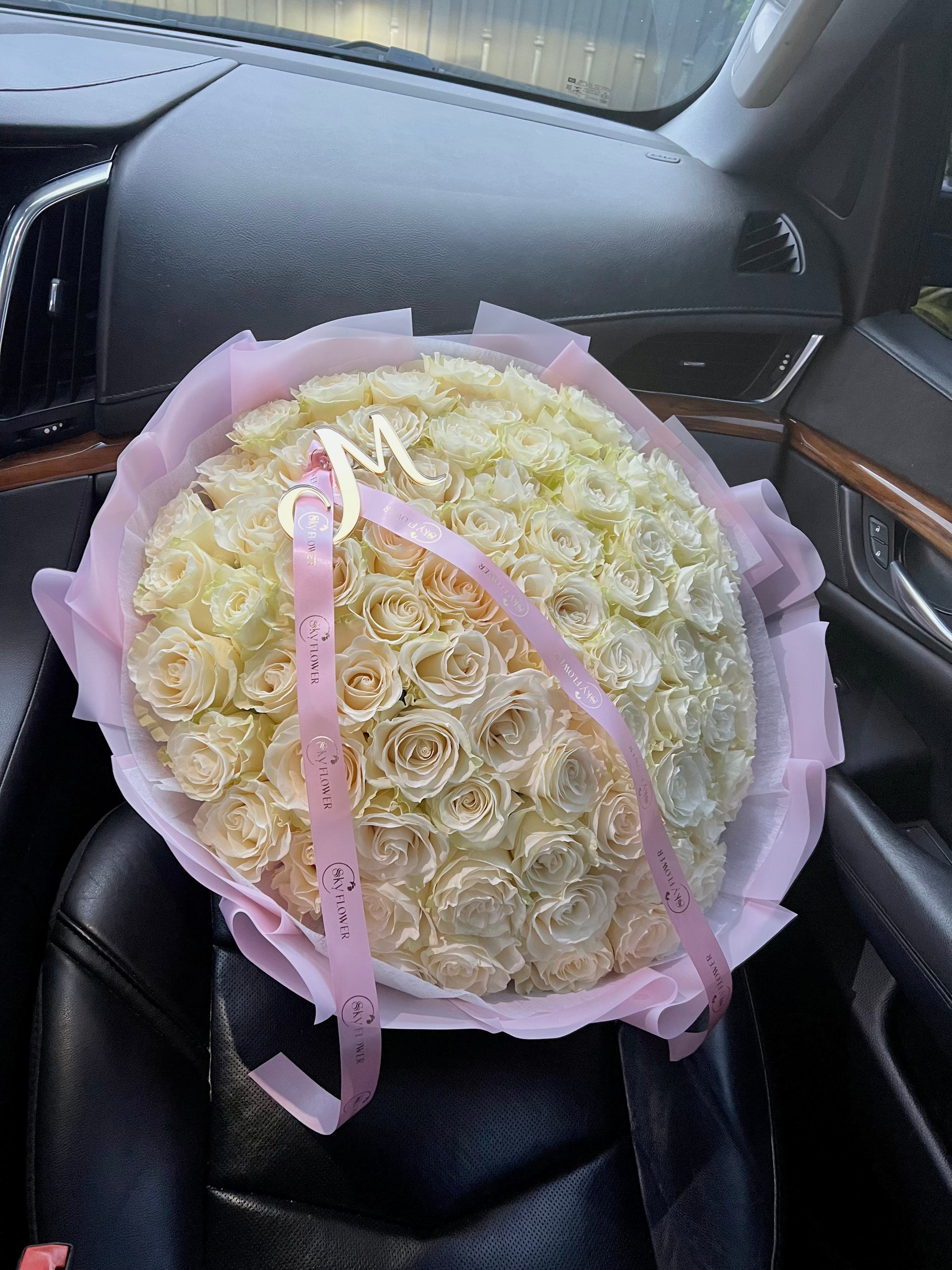 White Roses Bouquet