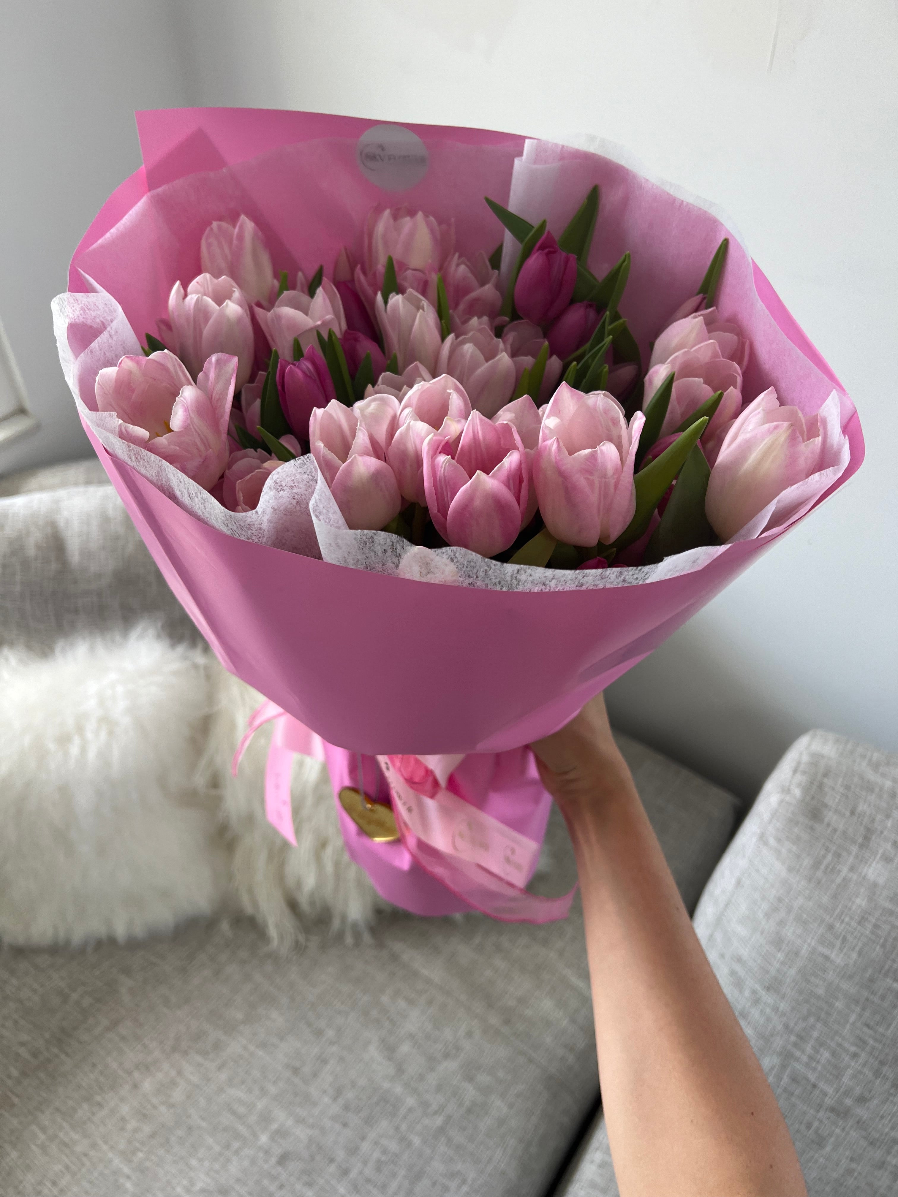 Classic Round Tulips Bouquet
