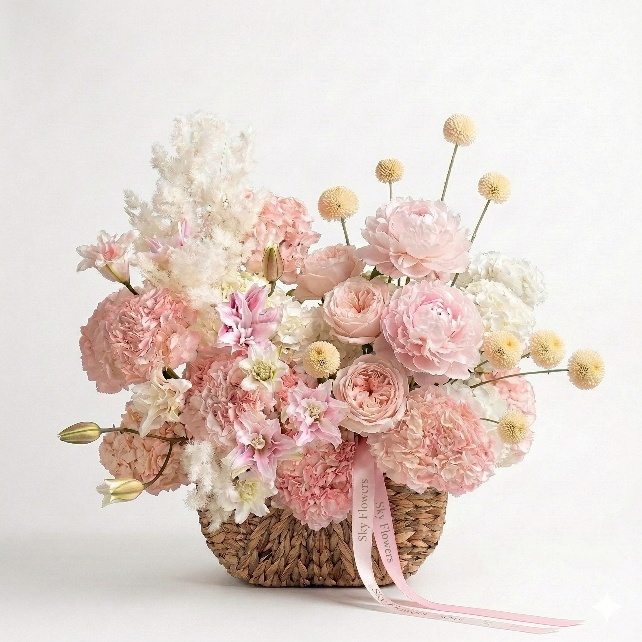 Blush Garden Basket
