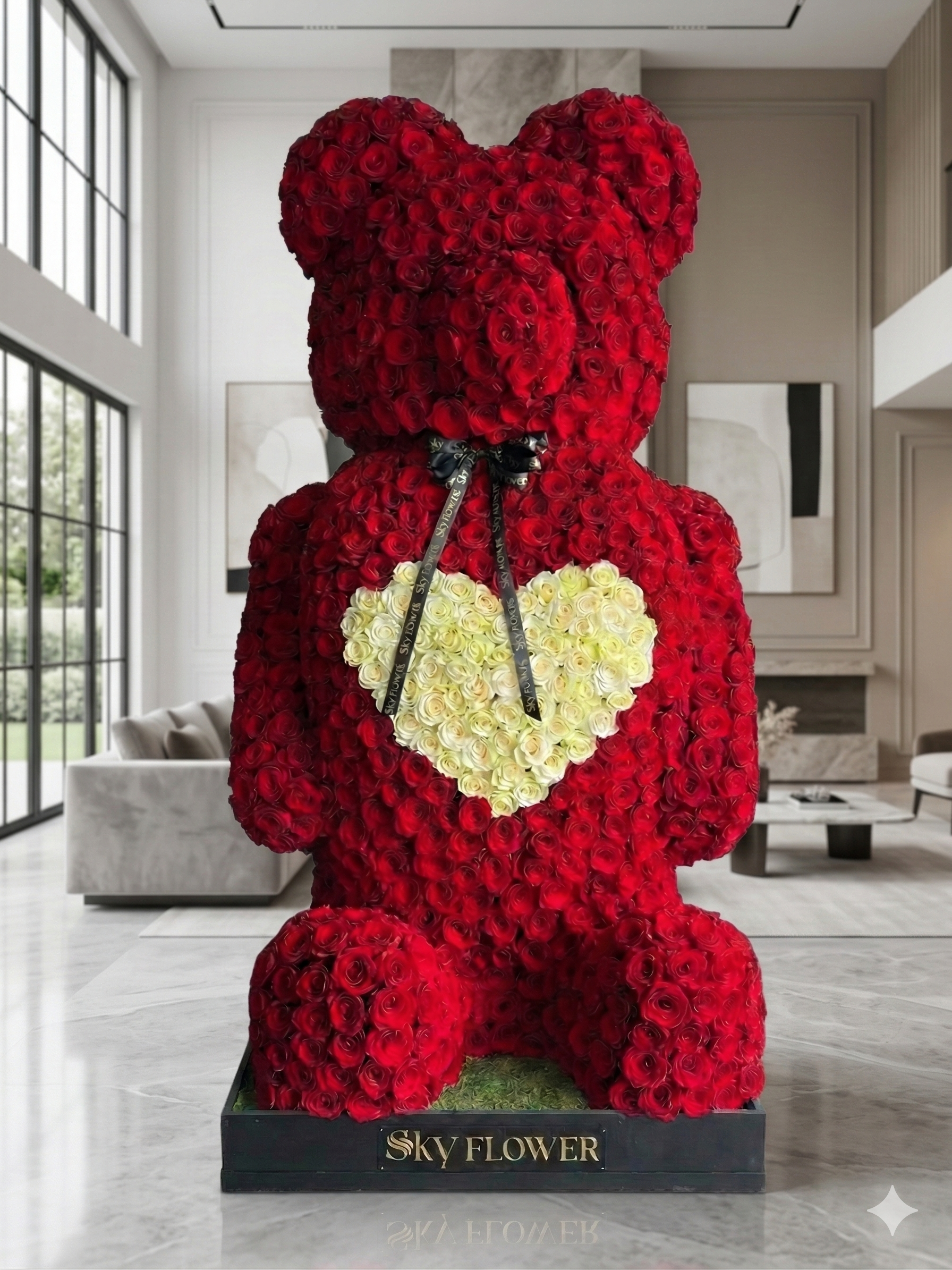 The Grand Love Rose Bear (6 Ft)